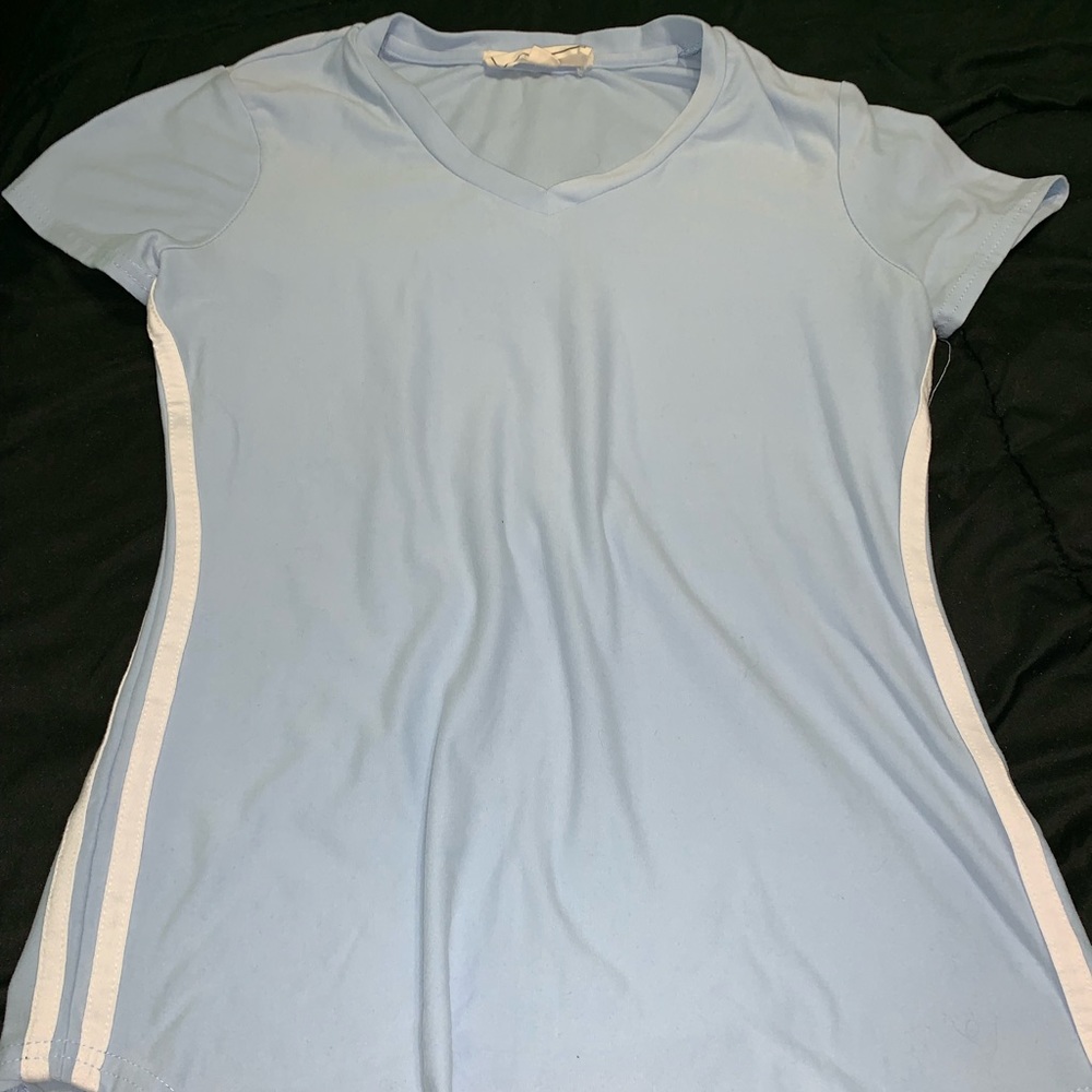 soft blue t-shirt
